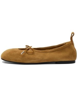 Alohas Rosalind Suede Ballet Flats Shoes - Brown