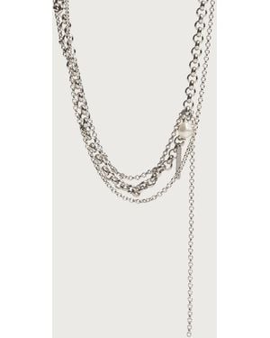 Justine Clenquet Richie Necklace - White