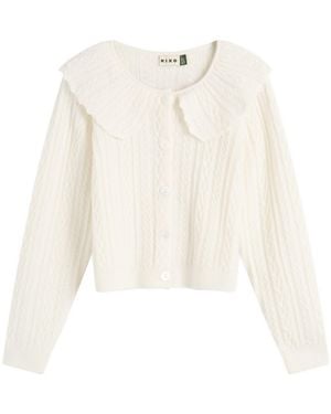 RIXO London Jelena Cardigan - White