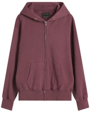 Les Tien Heavyweight Zip Hoodie - Purple