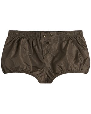 Fruity Booty Taffeta Shortie - Brown