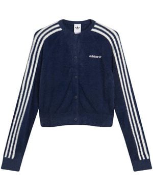 adidas Fluffy Knitted Cardigan - Blue