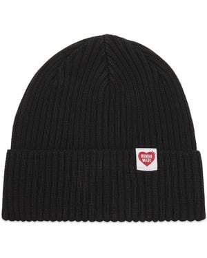 Human Made Cotton Rib Beanie - Black