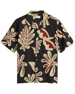 Universal Works Baja Print Road Shirt - Black