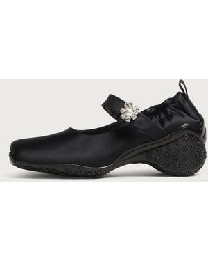Simone Rocha Satin Ballet Runner - Black
