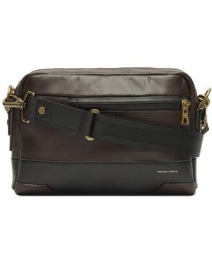master-piece Gloss Leather Shoulder Bag - Black