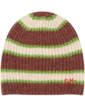 Damson Madder Stripe Beanie - Multicolour