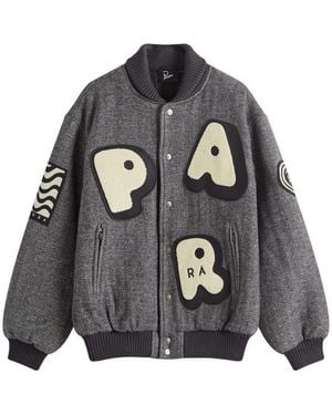 by Parra Rounded Par Varsity Jacket Dark - Grey