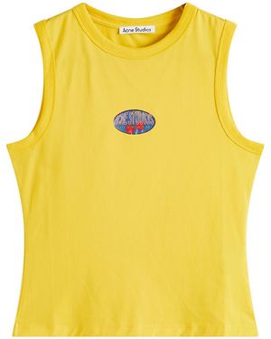 Acne Studios Sleeveless T-Shirt - Yellow