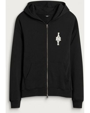 END. Cross Zip Hoodie - Black