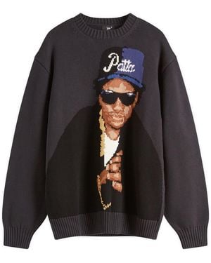 PATTA Old School Knit Jumper - Black