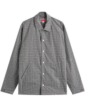 KENZO Weave Light Coach Jacket - Grey