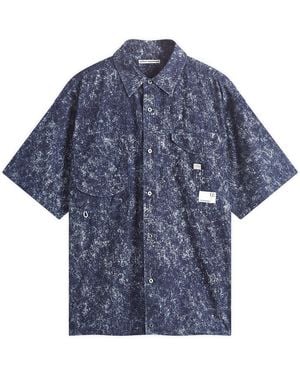 Uniform Experiment Print Fishing Shirt - Blue