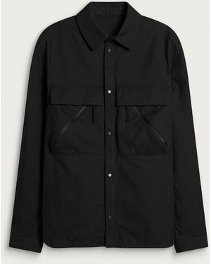 Moncler Brushed Cotton Cargo Shirt - Black
