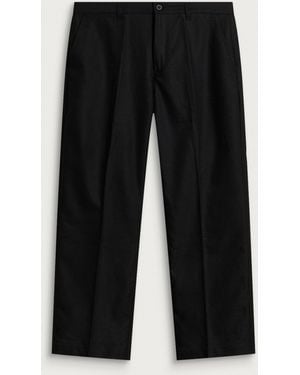 Les Deux Brushed Twill Tailored Pants - Black