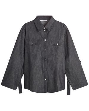 Cecilie Bahnsen Coral Denim Shirt - Grey