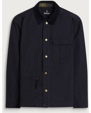 Barbour Heritage + Ursula Os Canvas Overshirt - Blue