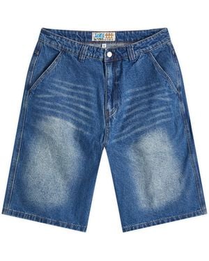 LO-FI Activate Denim Shorts - Blue