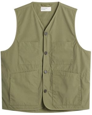 Universal Works Recycled Poly Tech City Waistcoat - Green
