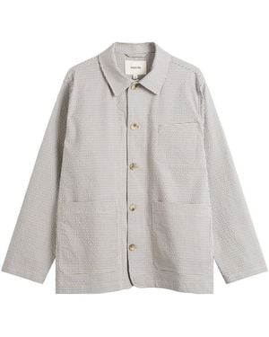 Kestin Seersucker Huntly Jacket - Grey