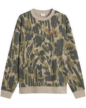 Malbon Range Tour Divot Camo Sweatshirt - Green