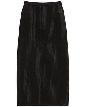 AURALEE Elastic Sheer Nylon Skirt - Black