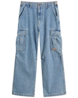 SUNDAYFRUITMARKET Sun Denim Cargo Pants - Blue