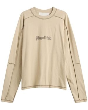 KA_YO_Prototype Heavyweight Longsleeve Graphic T-Shirt - Natural