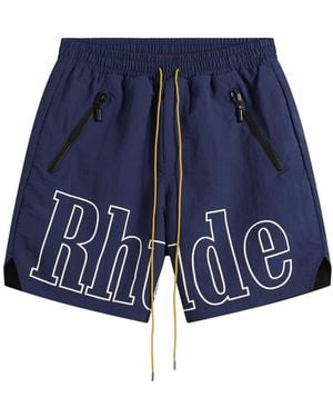 Rhude Logo Shorts - Blue