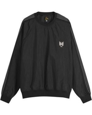 Needles End. X Track Crew Neck Shirt - Black