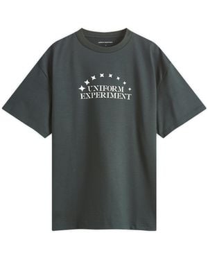 Uniform Experiment Stencil Logo T-Shirt - Black