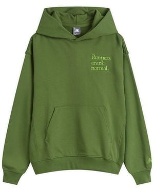 New Balance Athletics Runners Arent Normal Hoodie - Green