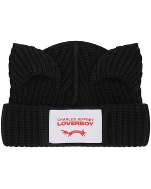 Charles Jeffrey Chunky Ears Beanie - Black