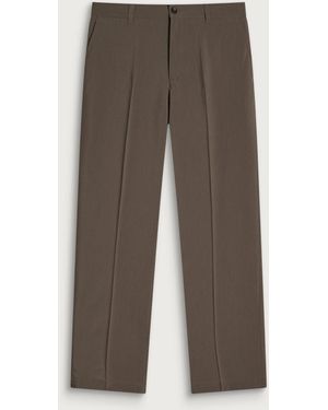 Les Deux Mini Check Tailored Trousers - Brown
