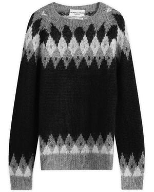 Nomarythm Textile Hand Knit Snowflake Jumper - Black