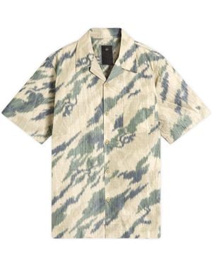 Maharishi Bonsai Camo Ripstop Camp Collar Shirt - Natural