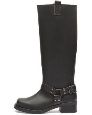 Samsøe & Samsøe Sabrenta Knee High Buckled Boots - Black