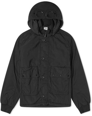 C.P. Company Chrome-R Goggle Bomber Jacket - Black
