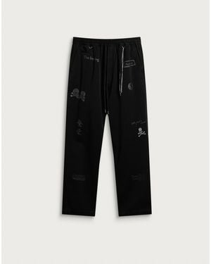 MASTERMIND WORLD Doodle Print Regular Easy Pants - Black