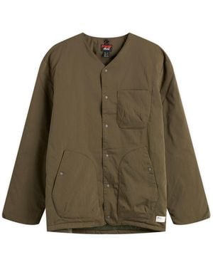 NANGA Hinoc Ripstop Inner Down Cardigan - Green