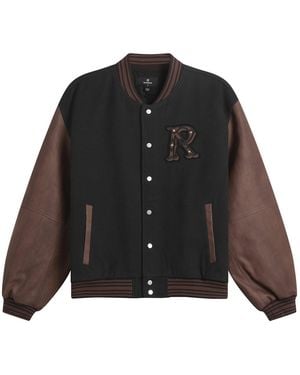 Represent Vintage Varsity Jacket - Black