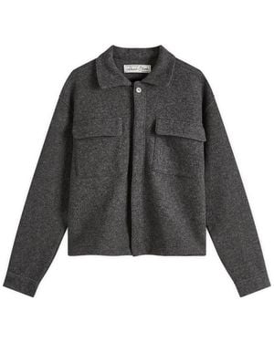 About Blank Wool Overshirt - Black