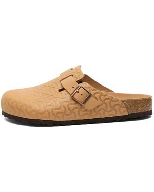Birkenstock Boston Bone Embossed - Brown