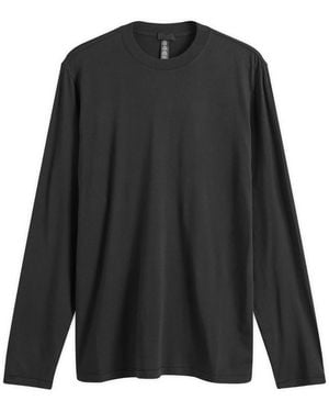 Skims Boyfriend Long Sleeve T-Shirt - Black