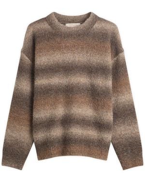 FRIZMWORKS Gradiation Boucle Knit Jumper - Brown