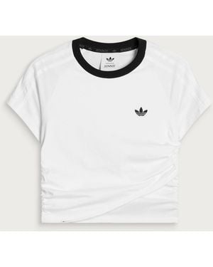 adidas X Jennie Layer Crop T-Shirt - Natural