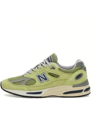 New Balance 991V2 Trainer - Green