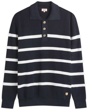 Armor Lux Knit Polo - Blue