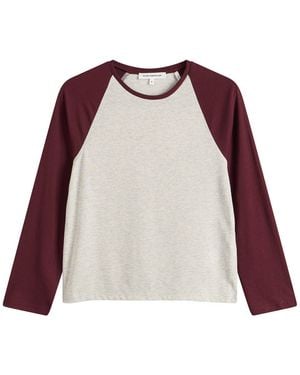 GOOD AMERICAN Raglan T-Shirt - Purple