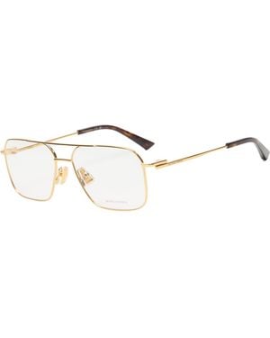 Bottega Veneta Bottega Veneta Bv1384O Split Optical Glasses - Metallic